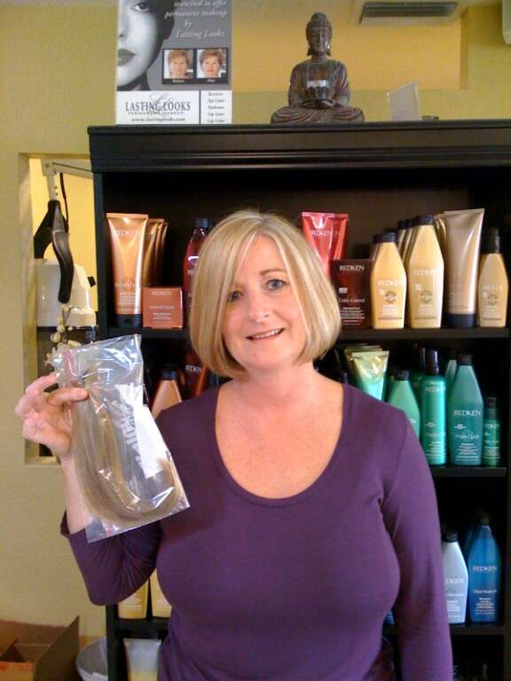 Della After donating to Locks of Love